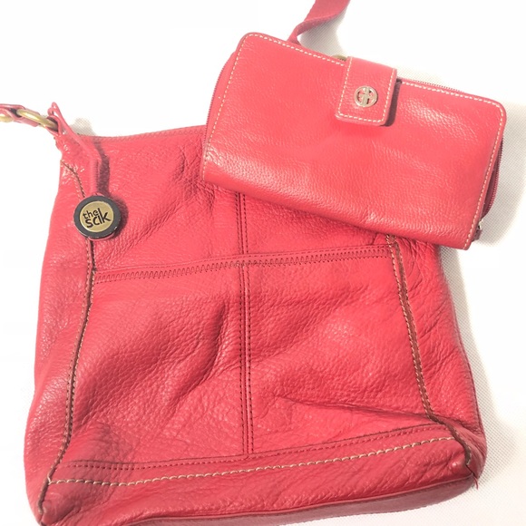 The Sak Handbags - The Sak leather shoulder bag and matching wallet